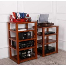 거실장 CD장식장 우드 오디오 스피커 수납장 캐비닛, 일곱 겹의 나무색