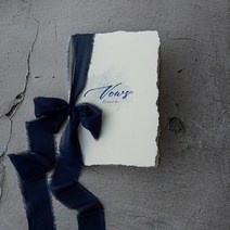 혼인서약서 케이스 성혼 선언문 커버 리본 수채화 버전 서약서 웨딩 결혼식 혼주 낭독문, J