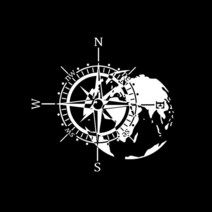 산악 모험 나침반 자동차 스티커 지도 그래픽 캠퍼 rv 캐러밴 랭글러 후드 비닐 데칼 TJ LJ JK 도어 액세서리 자동차 액세서리, WHITE+S 30X28CM+Paper box pack