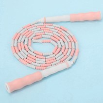안전한 PVC 소재 꼬임방지 구슬 줄넘기 2컬러 핑크 민트