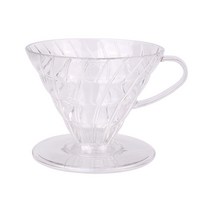 하리오 V60 투명 드립퍼 VD-02T 1~4인용, 이미지 참조, 1개