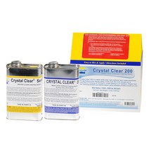 Smooth-On - Crystal Clear 200 (0.86kg) - 고투명 무발포 우레탄 레진(경화시간 16시간) 황변 차단제 포함!