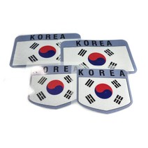 발통마켓 자동차 태극기 반사 스티커 국기 오토바이 랩핑지 엠블럼, 태극기반사(사각)