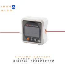 Digital Angle Finder Level Gauge Protractor Laser USB Rechargeable Inclinometer Measuring Tools Tilt, 한개옵션0