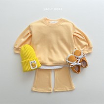 [하루베베] 데일리베베 봄부츠컷set 상하세트 맨투맨 맨투맨 부츠컷 유아 아동 상의 하의 남여공용 데일리 자매룩 봄신상 23/ss
