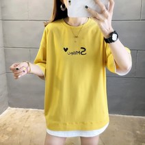 여성 스마일 러브 반팔 면티 [317]