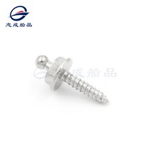 투명 카약 카누 패들보트 서핑 미니 2인용 캔버스 스냅 패스너 스테인레스 스틸 상부 하부 보트 RV 캐러밴 트럭 범용 컨버터블 탑 스프레이 후드 10 개, 10PCS Lower  316 SS