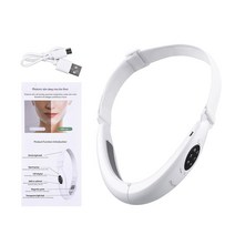 브이라인 밴드 얼굴 리프팅 불독살 볼처짐 주름 제거 EMS미전류, 화이트, 해외, 1개