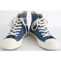 (CONVERSE)컨버스 척테일러 올스타 하이 블루 레터링 스니커즈(5/240±5mm)
