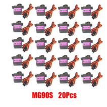 SERVO Sg90 메탈 기어 MG90S 마이크로 서보 9g 1.6kg RC250 항공기 450 헬리콥터 로봇 자동차 선박 모델, 04 20PCS mg90s