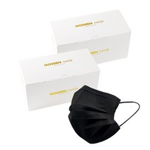 덴탈마스크 국산 대형 MB 필터 저자극 마스크, 모던 블랙 100매