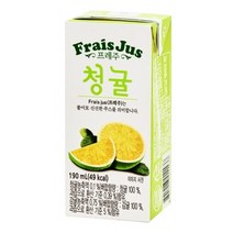 CM 일화 프레주 드링크 청귤 190mlX24팩X2박스 생과일 주스 쥬스 과일 착즙 병 음료