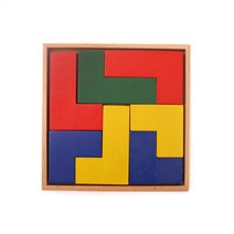 인지력 테트리스 사각 큐브 원목블럭 수학 (교구+교재) 어린이집 돌봄, (교재)도형분할-테트로미노퍼즐