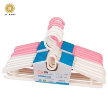 논슬립 옷걸이 플라스틱 빈티지 어깨 의류, 50개, 혼색