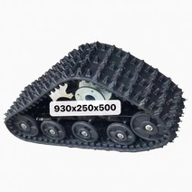 고카트미끄럼 방지 삼각형 트랙 슬레지 4 륜 스노모빌 고 카트 ATV 개조, 한개옵션0, 한개옵션1