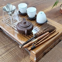 대익 보이차다기세트 3인 신10호 이효리 다도 차판 자사호 찻잔