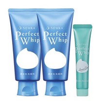 센카 퍼펙트 휩 페이셜 워시 클렌징 폼 120g 2개 + 15g 1개, 1세트