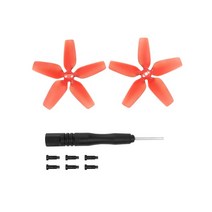 입문용 촬영용 미니 드론 DJI Avata 프로펠러용 미니 드론 경량 컬러 액세서리 다채로운 블레이드, 02 Red 1 Pair