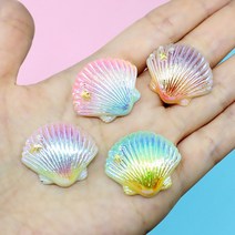 쟈엘 오로라 컬러 조개 장식 수조 어항 꾸미기 구피 키우기SS, 2조개장식-핑크