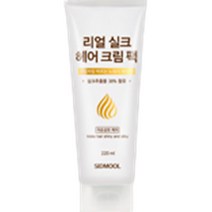 시드물 리얼 실크 헤어 크림 팩 220ml 2개세트 고영양 노워시 헤어팩