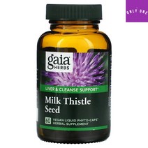 가이아 허브 Gaia Herbs 밀크씨슬 씨 추출물 silybum marianum 60정, 120개