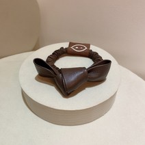 스마일 스티커 리본 포니테일 머리끈 wdn6043