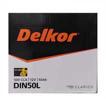DIN50L 델코 차량용 50Ah 자동차배터리 코나EV 베뉴 K3 니로EV 스파크(LPG) 티볼리(가솔린) 조에EV, 공구대여안함/폐밧데리반납