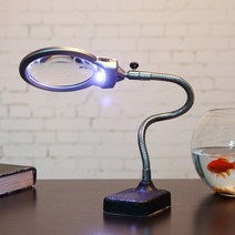 라인테크 LED 스탠드 확대경 돋보기, 1개