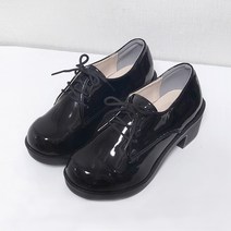 르벨슈 국산 클래식 에나멜 스웨이드 가보시 통굽 워커힐