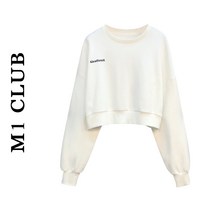 티셔츠상의 M1CLUB 봄옷 빅사이즈 와이드 루즈핏 슬림핏 여성 플라워 프린팅 캐주얼 맨투맨 트렌드 2520820877