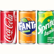 마셔몰 코카콜라190mlx(15캔)+스프라이트190mlx1(15캔)+환타오렌지190mlx(30캔) (총60캔)