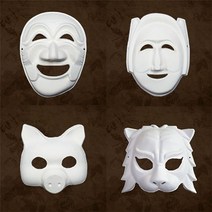 양반탈 부네탈 돼지탈 라이온 킹 퀸 전통탈 가면 민속 종이 동물 탈만들기, 본상품선택