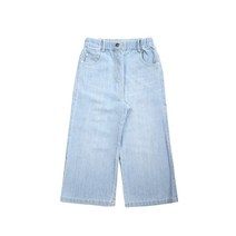 [ 빈 ] BW22PT01SB 스카이블루 데님 일자 7부 팬츠