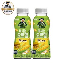 롯데제과 퀘이커 마시는 오트밀 찰옥수수50g, 50g, 12개