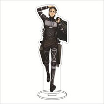 피규어케이스 피규어진열장 아크릴진열장 타이탄 아크릴 스탠드 모델 공격 Levi Mikasa Eren 애니메이션 피규어 Shingeki No Kyojin 데스크 장식 컬렉션 친구, [15] 15