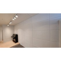 디자인보드 500x1000x25t흡음재 셀프방음재 교회, 화이트, 1개