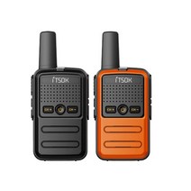 1/2/3 피스 미니 소형 워키 토키 태블릿 Freetalk 전화 노트북 핸드폰 패드 장난감 1 ~ 5Km UHF 선물 양방, 04 Black-Orange_02 American