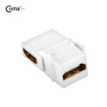 HDMI 월 플레이트용 (연결 F/F 꺾임/키스톤잭) 흰색, NT433