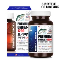 어바틀 프리미엄 오메가3 1200+비타민D 1000IU(1 303mg x 180캡슐) 대용량 미국 직수입 연어 멸치 추출 오메가3