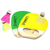 런웨이브 핸들러 패드민턴세트 (라켓2개+셔틀콕3개입+가방), 블루/퍼플