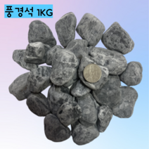 [우야플랜트샵] 희귀 풍경석 자연수석 미술 인테리어 조경 장식용 어항돌 1KG, 1개(1KG)