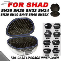 오토바이 뒷좌석 트렁크 백 휴대용 내부 라이너 패드 라이닝 프로텍터 SHAD SH26 SH29 SH33 SH34 SH39 SH4, 13 SH59X(upper pad)