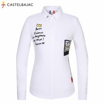 [까스텔바작] (여성)스트레치 아트웍 저지 셔츠_BG0FTS502_WH