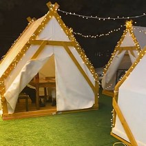 조립식 방갈로 인디언 텐트 옥상 오두막 캠핑장 야외, 유형 A -3x3m 룸 텐트