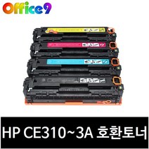 HP CE310A 재생토너 CP1025 CP1025NW CE311A M175 HP126A, 1개, CE312A 노랑/재생