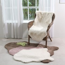 [리앤데코] 에코퍼 양털 퍼러그 물결 러그 카페트 90x150cm