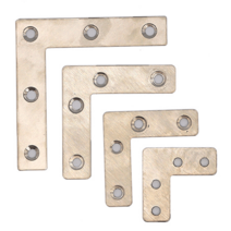 평철 ㄱ자 X 10개 다목적 연결 보강재 가구 리폼 제작 스테인리스 재질, 80x80mm