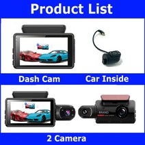fhd car dvr car recorders dash cam dual record video registrar dash camera 1080p dvr 야간 투시경 비디오 레코더, 전면과 내부, 32g