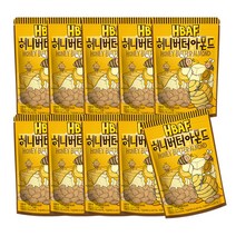 HBAF 바프 허니버터 아몬드 120g, 10개