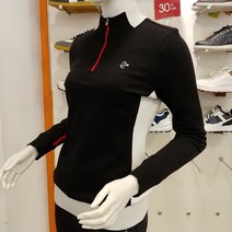 루이까스텔 21년 FW신상 여성 안감 방풍처리된 솔리드 반집업 니트 티셔츠